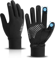 Manopole invernali - Guanti termici - Guanti unisex per sci - Tastiera touchscreen calda - Resistente al vento e all'acqua - Utilizzo touchscreen - Nero