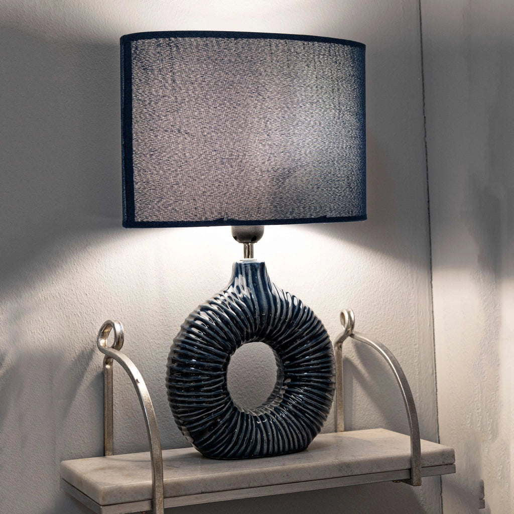 Mirny, Lampada da Tavolo Necessaria 1 Lampadina, blu
