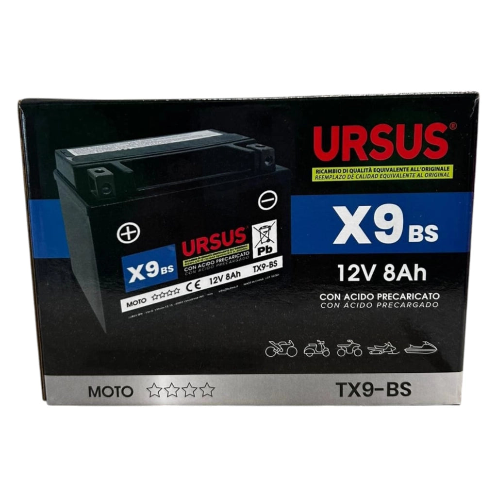 BATTERIA PER MOTO URSUS x9BS 8Ah
