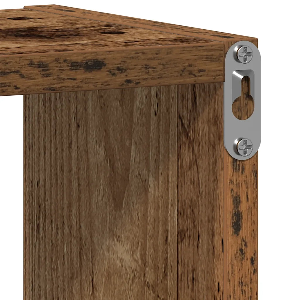 Mensola a Muro Legno Antico 75x16x55 cm in Legno Multistrato 862045