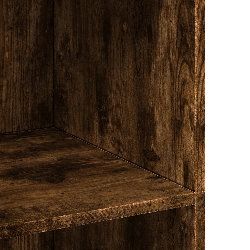Credenza Rovere Fumo 70x41x124 cm in Legno Multistrato 846408
