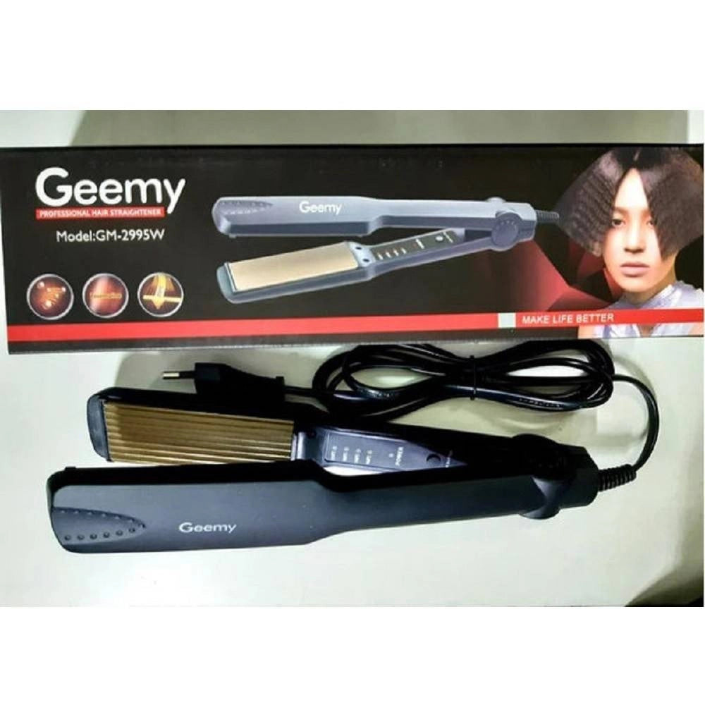 Trade Shop - Piastra Capelli Professionale In Ceramica Tormalina Ferro Effetto Onde Gm-2995w -