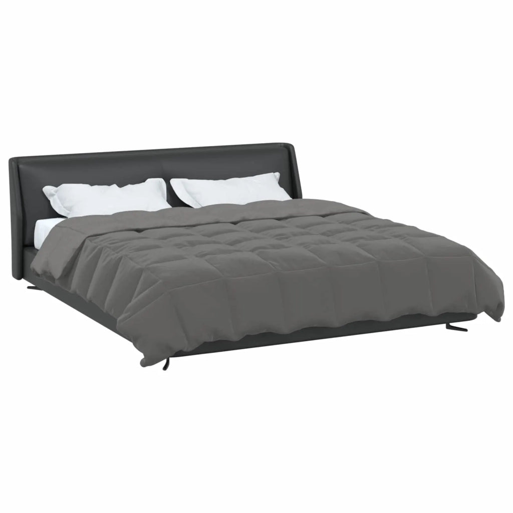 Piumone | Duvet Invernale Grigio chiaro 220 x 260 cm Microfibra