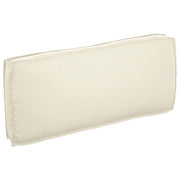 Cuscino per pallet per seduta/schienale Panna 120x50x12 cm Tessuto oxford