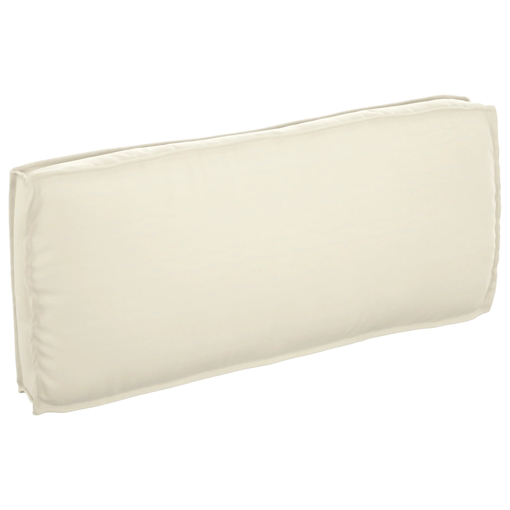 Cuscino per pallet per seduta/schienale Panna 120x50x12 cm Tessuto oxford