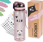 Bottiglia di bevanda senza zucchero 500 ml - per bambini - etichetta personalizzabile - scuola asilo - sport - bevande gassate - robusta - bambini attivi