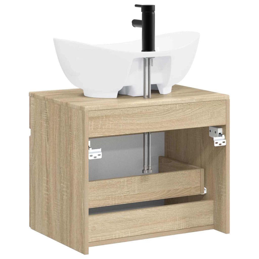 Set di mobili per il bagno Rovere Sonoma Legno ingegnerizzato 3404312