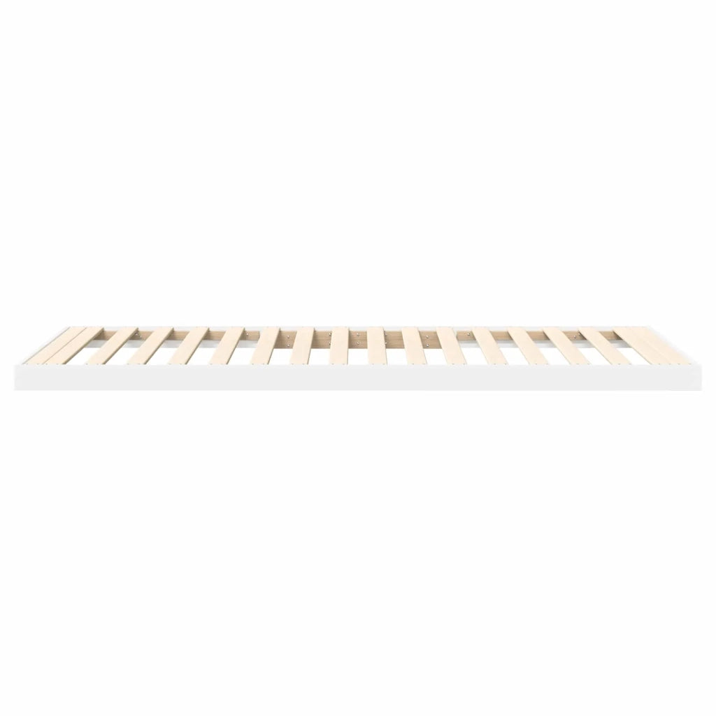 Struttura letto a terra Bianco 100 x 200 cm Legno multistrato 893548