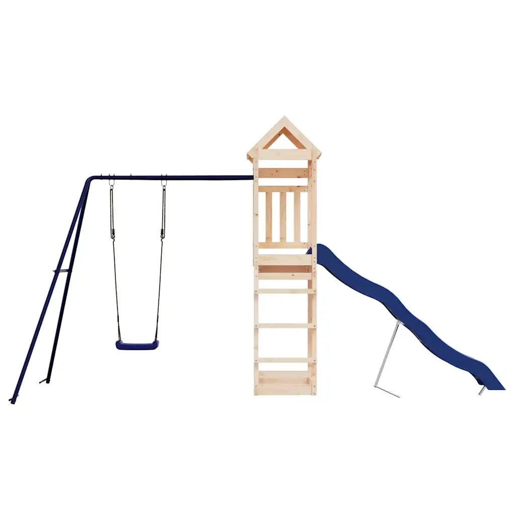 Set da Gioco da Esterno in Legno Massello di Pino CFW7617805