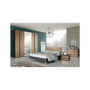 Camera da letto noce dark e antracite Borghese