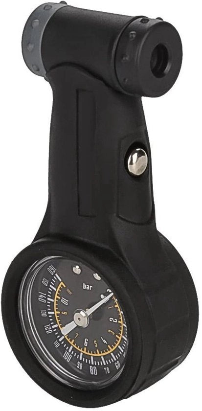 Misuratore di pressione pneumatica per bicicletta 0-160 psi - Portatile - In plastica - Ventiili Presta/Schrader - Leggero - Utile strumento per i proprietari di biciclette - Misuratore di pressione dei pneumatici