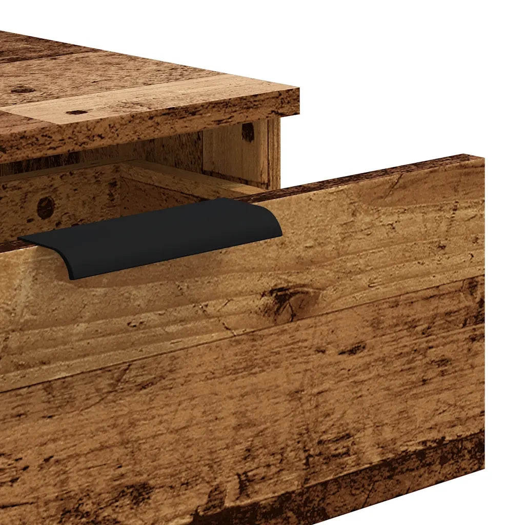 Tavolo Consolle in Legno Vecchio 90x36x75 cm Legno Multistrato 856945