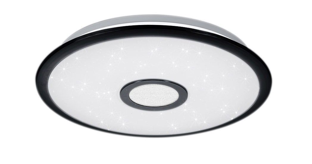 Plafoniera da Interno a LED in Plastica Nero Opaco