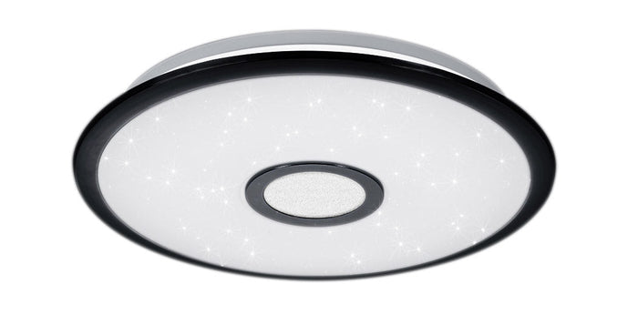 Plafoniera da Interno a LED in Plastica Nero Opaco