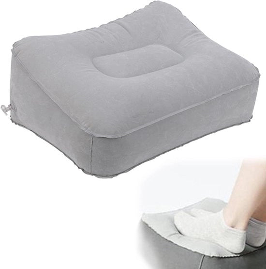 Sostegno Inflabile per i Piedi per Viaggi - Sostegno per Piedi Sotto Scrivania Elevatore di Gamba Cuscino