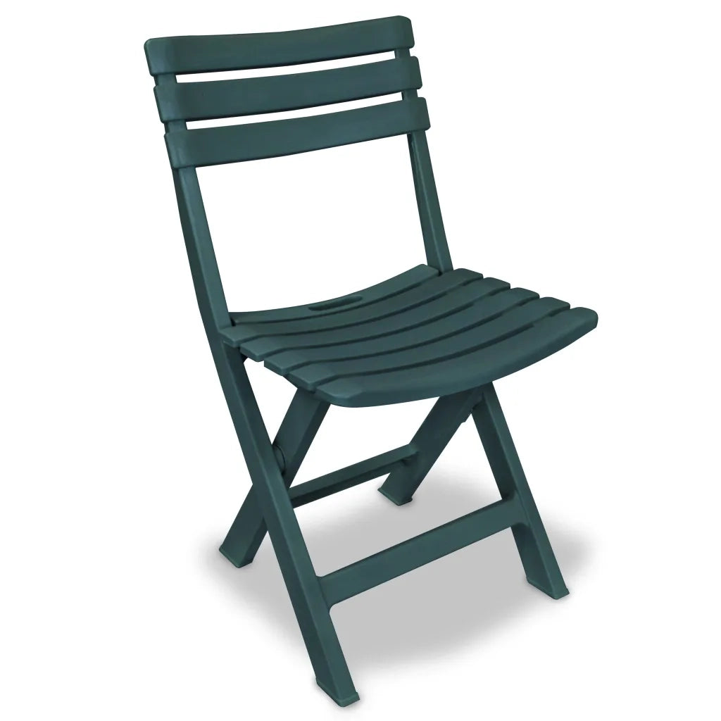 Set da Bistrot 3 pz | Set Salotto da Giardino Pieghevole in Plastica Verde