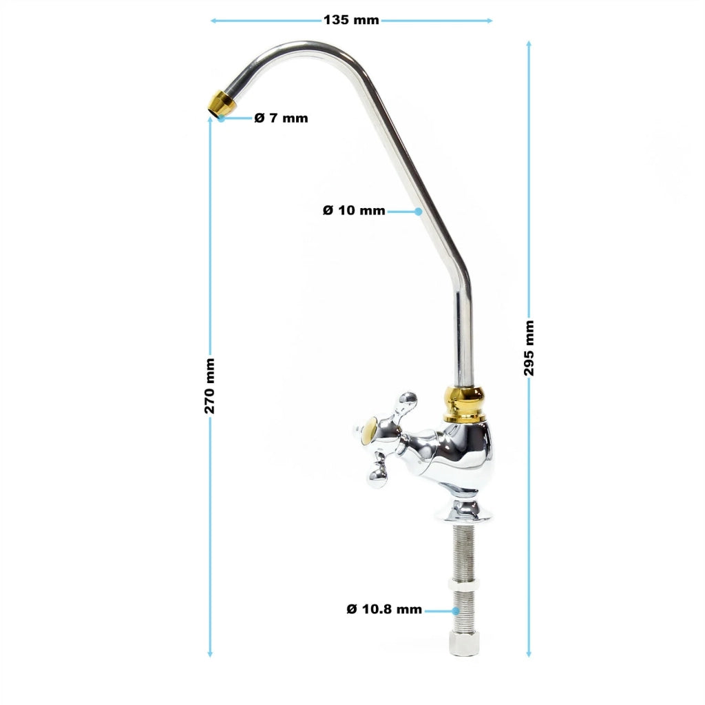 Rubinetto per acqua ad osmosi inversa per cucina/bagno 1/4 pollice 6,35 mm 16_0001778