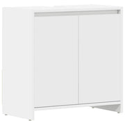 Elegante mobiletto contenitore per il bagno 60 x 33 x 61 cm design raffinato in legno composito bianco 02_0047729
