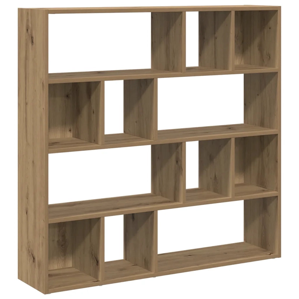 Libreria Divisorio-Scaffale per Libri-Mobile di Stoccaggio Rovere Artigianale 105x24x102 cm