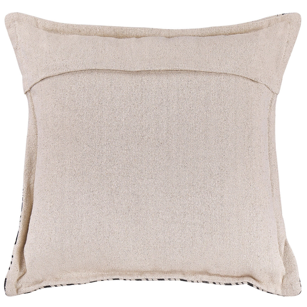 Set di 2 cuscini Set di 2 cuscini copricuscino in cotone nero e beige con motivo boho quadrato di riempimento 45 x 45 cm