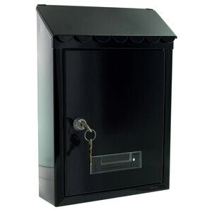 CASSETTA POSTALE GARDEN ACCIAIO NERO TX0080- CHINA JIANGSU SAINTY- 6,0 pz