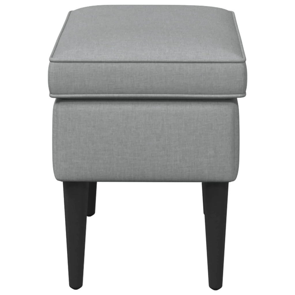 Poggiapiedi Grigio Chiaro 55 x 35 x 41 cm Tessuto 42029992