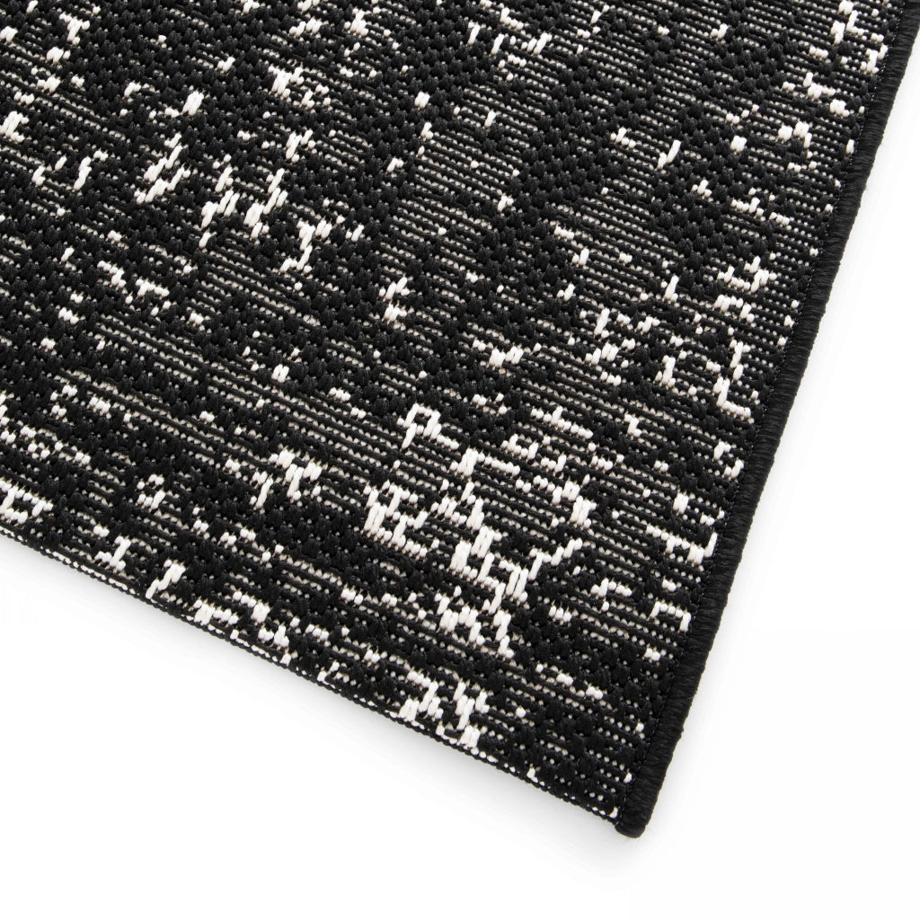 Tappeto da esterno in polipropilene 160 x 230 cm nero