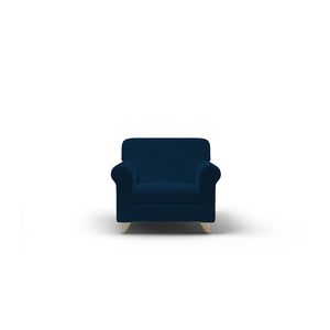 Copridivano Elasticizzato 1 Posto in Poliestere Iris Blu Scuro