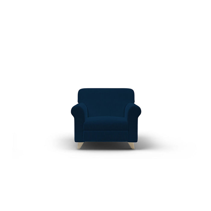 Copridivano Elasticizzato 1 Posto in Poliestere Iris Blu Scuro