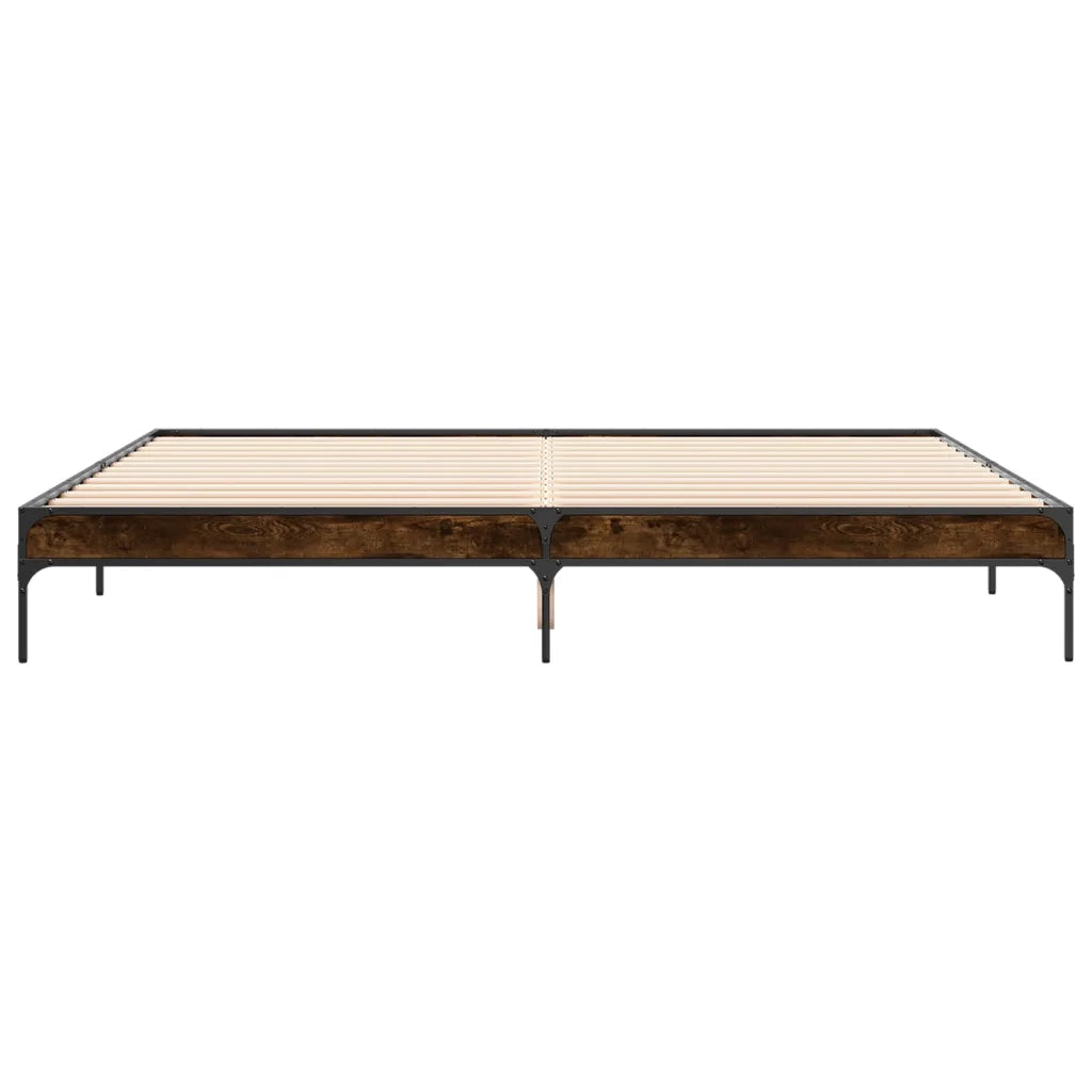 Giroletto Rovere Fumo 200x200 cm in Legno Multistrato e Metallo