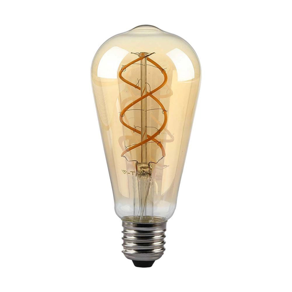 5W ST64 Bulb filamento 1800k Dimmabile in vetro ambra