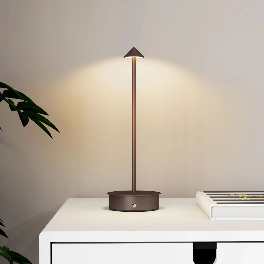 Lampada da Tavolo Touch Ricaricabile USB ¨C zephmum ¨C Regolabile 3000K/4500K/6000K