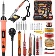 Stazione soldeatrice 80W - Tempo di accensione rapido - Sicurezza extra - Alta durata - Set di solde - Solde - Colore arancione