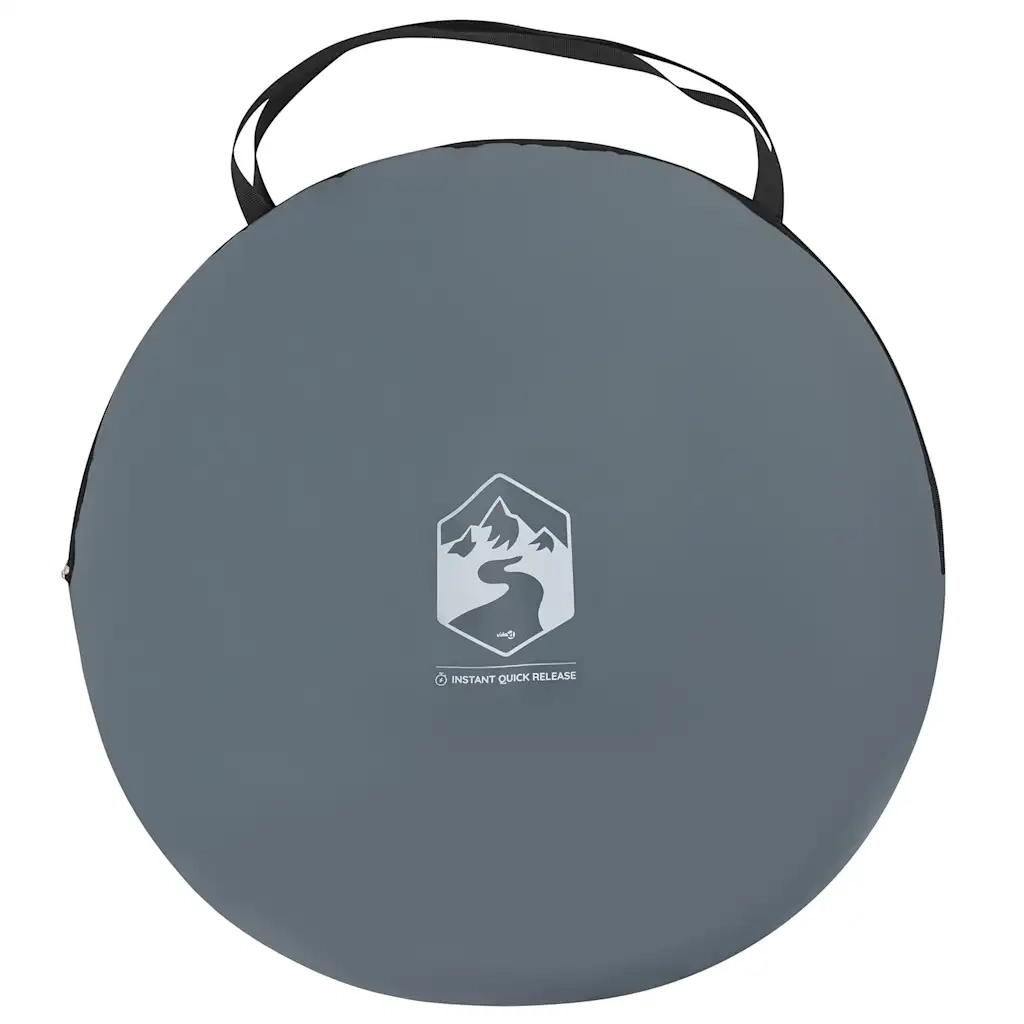 Tenda Privacy Pop-Up Grigio e Arancione Impermeabile 4004139