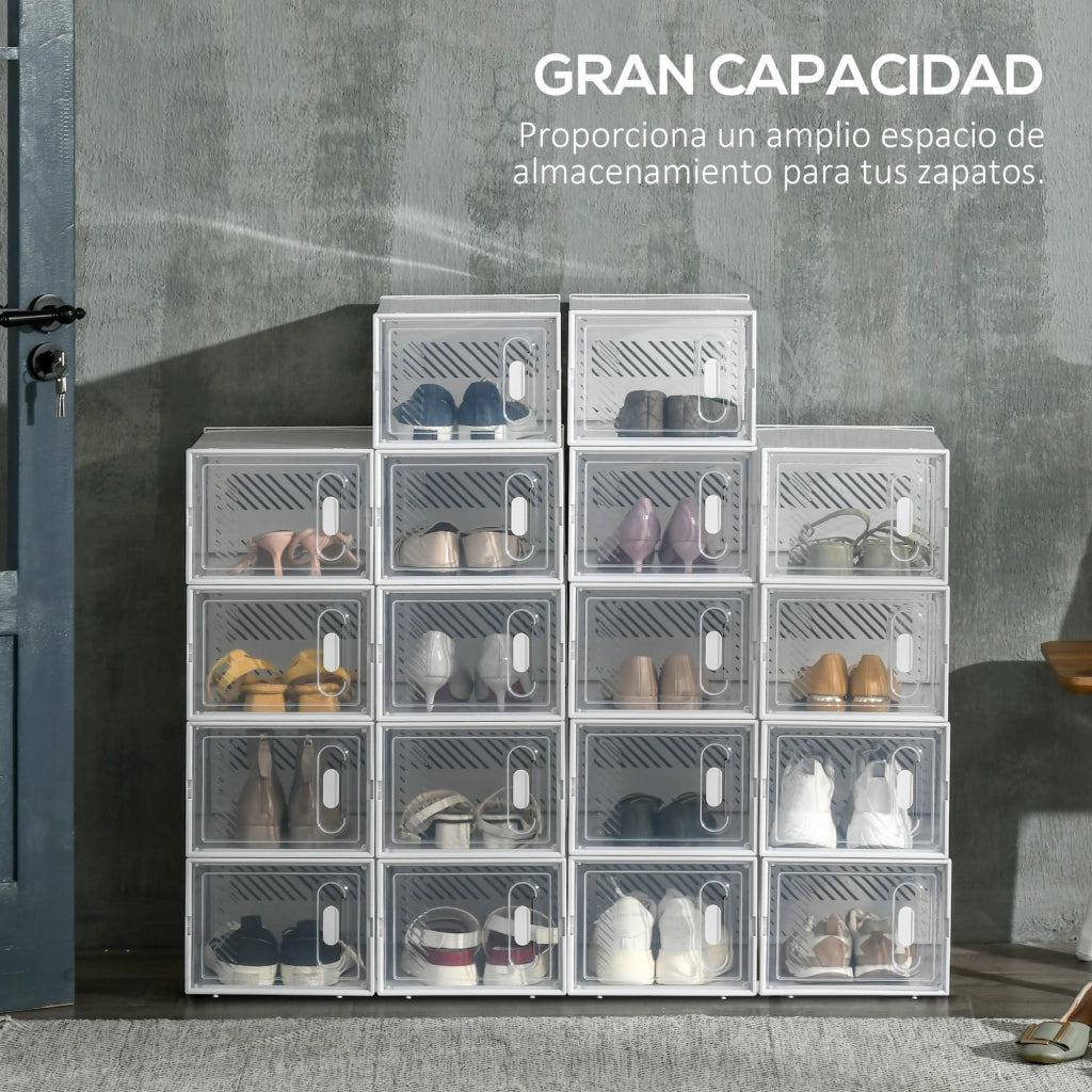 Armadio Scarpe Modulare ¨C zephmum ¨C Trasparente 25x35x19 cm