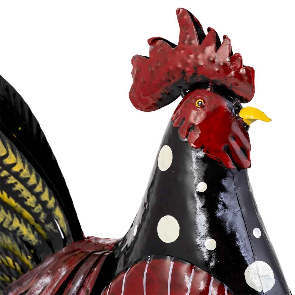 Gallo decorativo in metallo 40,64x15,24x49,53h cm