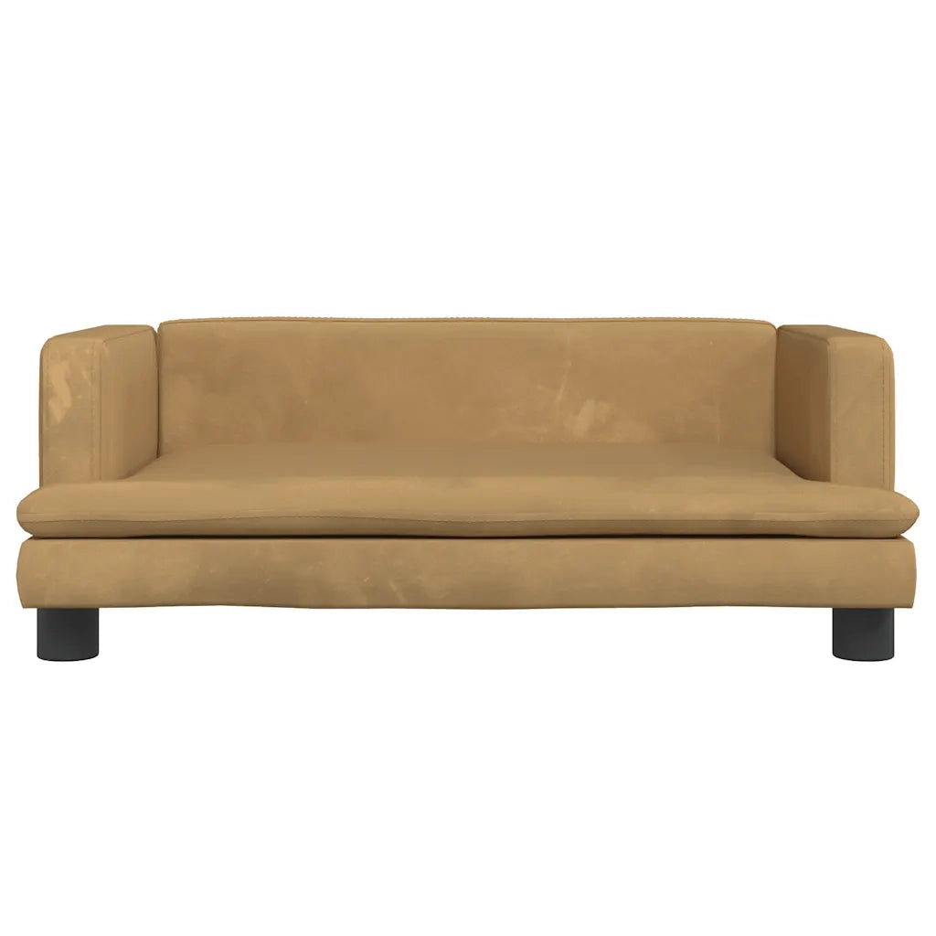 Divano per Bambini Marrone 80x45x30 cm in Vellutocod mxl 69828
