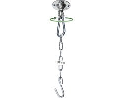Hendecaplastica a capo di soffitto con gancho di potenza fino a 200 kg con catena di estensione 78 cm inclusa