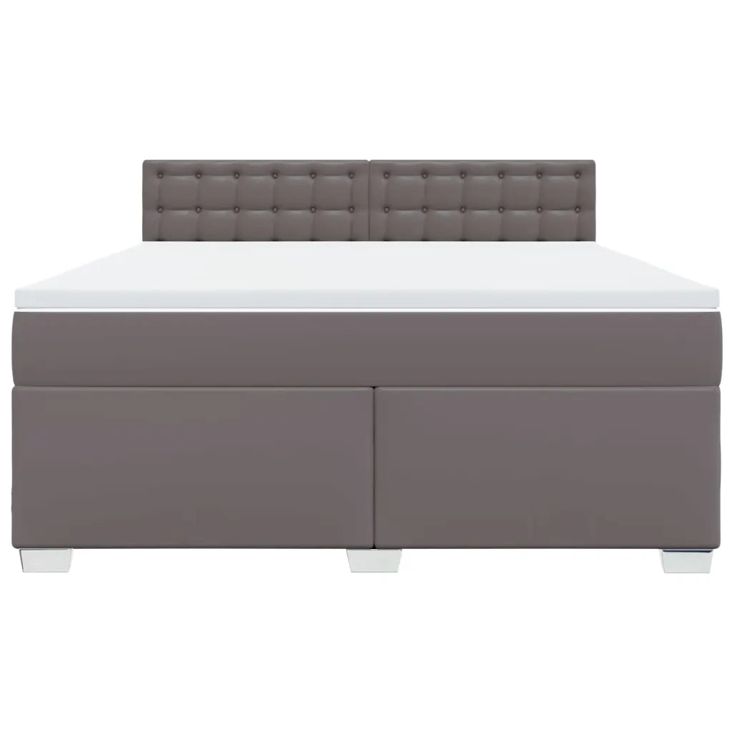 Giroletto a Molle con Materasso Grgio 180x200 cm in Similpelle 3286134