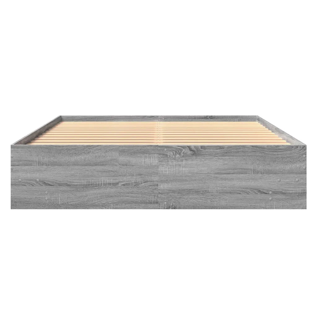 Giroletto senza Materasso Grigio Sonoma 160x200 cm Truciolato