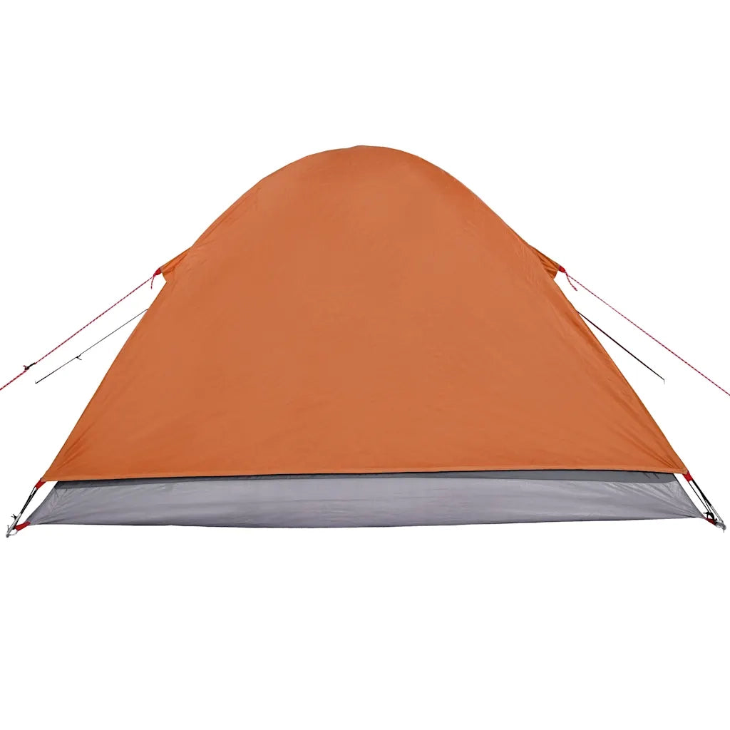 Tenda da Campeggio a Cupola 3 Persone Arancione Impermeabile 94411
