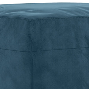Poggiapiedi Blu 70x55x41 cm in Velluto 349326
