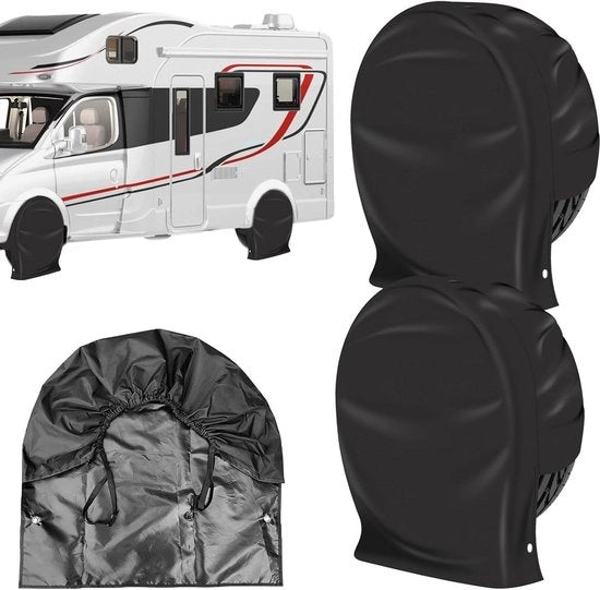 Cassetti per cerchioni acqua - 2 pezzi - protezione UV per cerchioni - cassetti per cerchioni di riserva - copri cerchioni - diametro totale cerchioni 78-73 cm - copri cerchioni per camper, SUV e rimorchi.