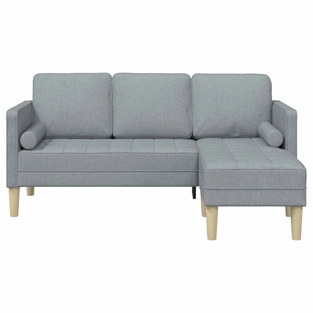 Set di divani con cuscino Grigio chiaro Poliestere 42001913