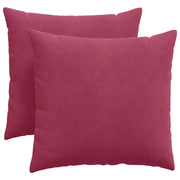 Cuscini da Divano 2 pz | Cuscini per sedie Rosso Vino 45 x 45 cm Tessuto in Cords