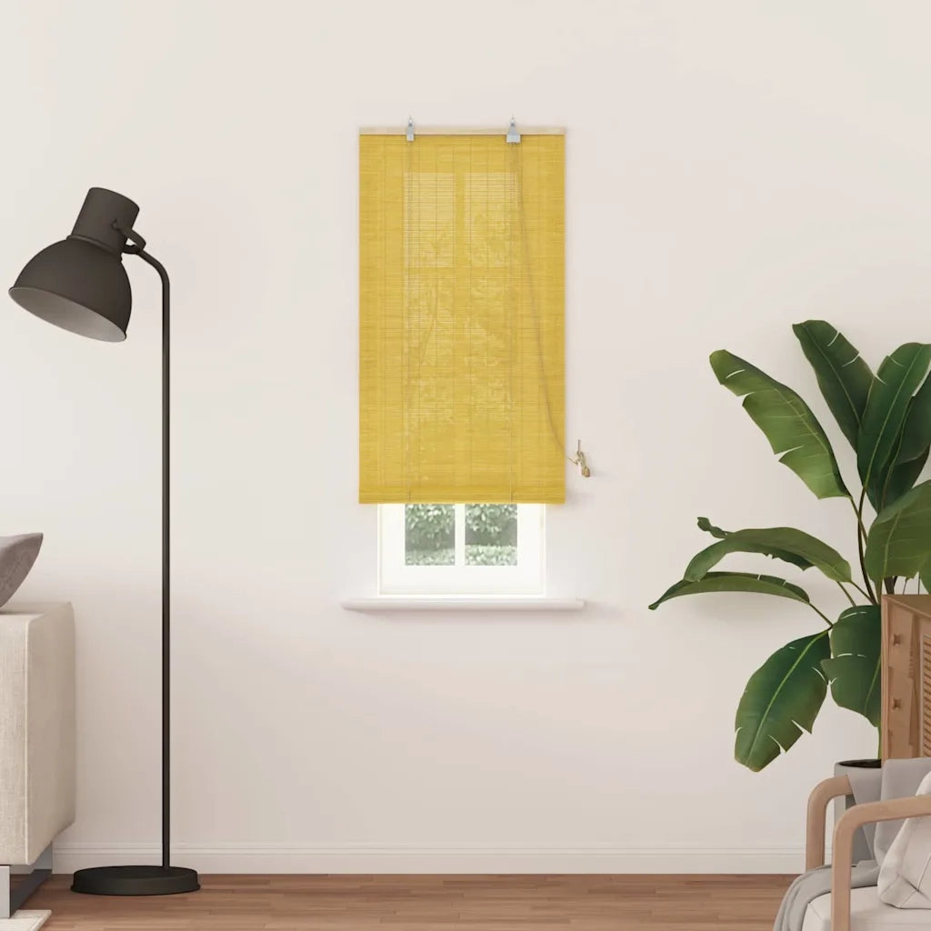 vidaXL Tende e Tapparelle per Finestre con tende Giallo Bambù