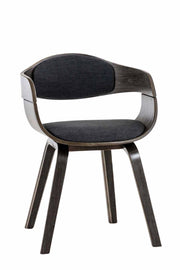 Sedia Kingston in Tessuto grigio/grigio scuro