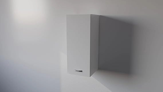Pensile Cucina in Legno Nobilitato Bianco Mobile Alto con 1 Anta, Pensile Componibile Moderno Made in Italy (H60XL30XP32cm)