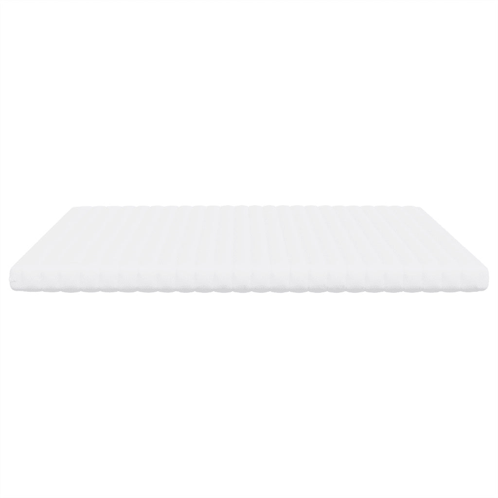 Materasso in Schiuma Bianco 200x200 cm 7 Zone Durezza 20 ILD 356359