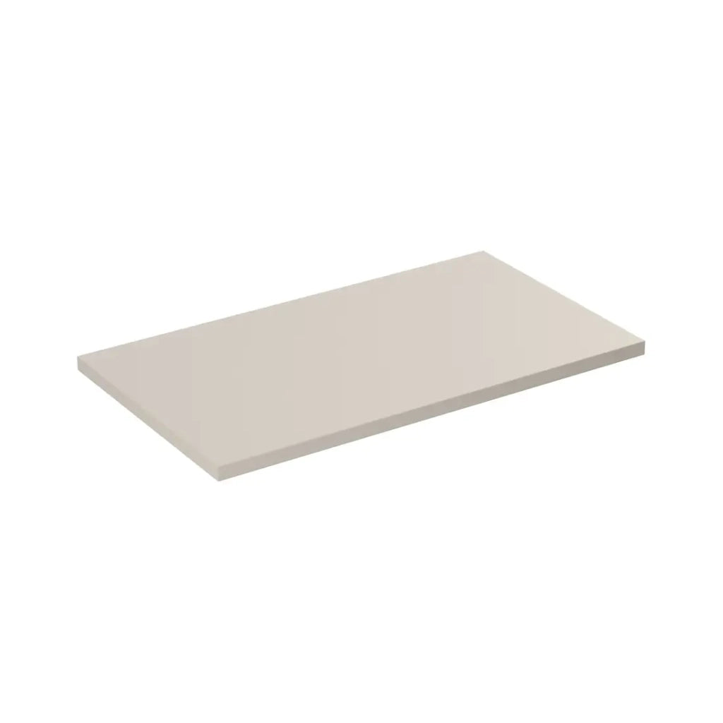 Piano lavabo NOXERA – 80 cm – Beige opaco – Da appoggio – Design elegante e compatto